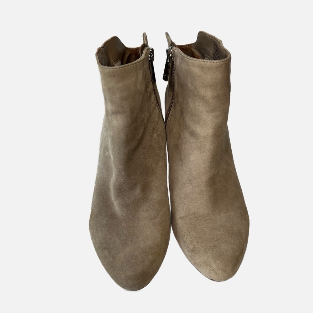 Jessica Simpson Tan Ronica Suede Zip Up Ankle Bootie Womens Size 8.5 - Picture 4 of 10